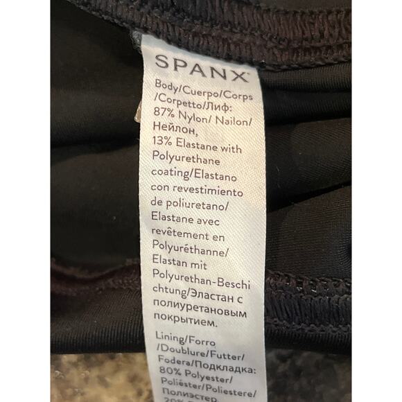 Spanx Look at Me Now Black Camo Leggings Medium - Picture 5 of 7